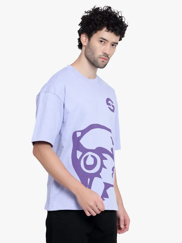 Purple_Music_Lover_Oversize_Printed_Cotton_T-Shirt_For_Men