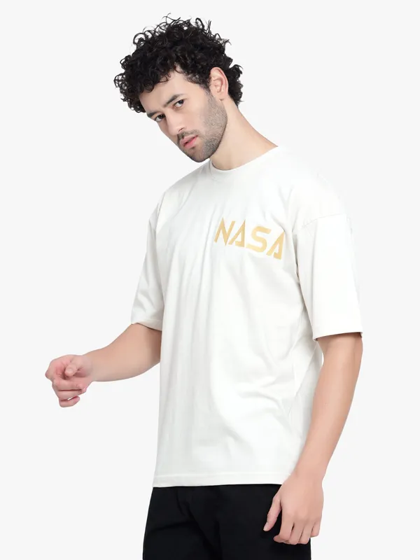 Cream_Nasa_Printed_Oversize_Cotton_T-Shirt_For_Men