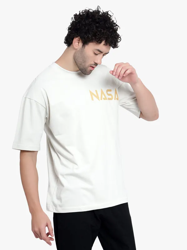 Cream_Nasa_Printed_Oversize_Cotton_T-Shirt_For_Men