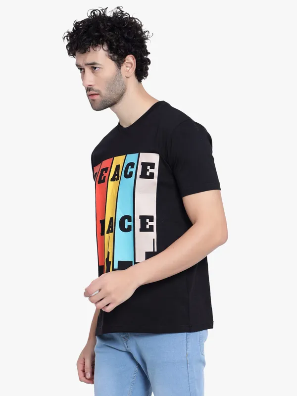 Black_Peace_Space_Printed_Cotton_T-Shirt_For_Men