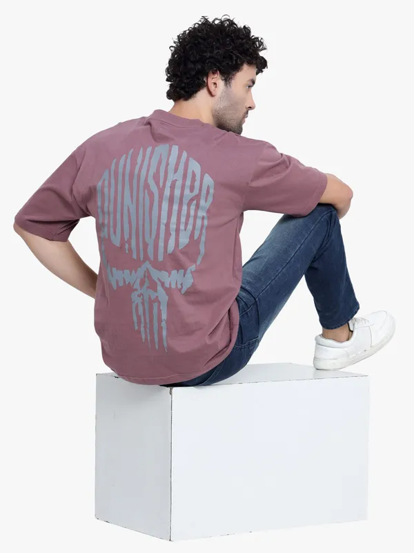 Mauve_Punisher_Printed_Oversize_Cotton_T-Shirt_For_Men