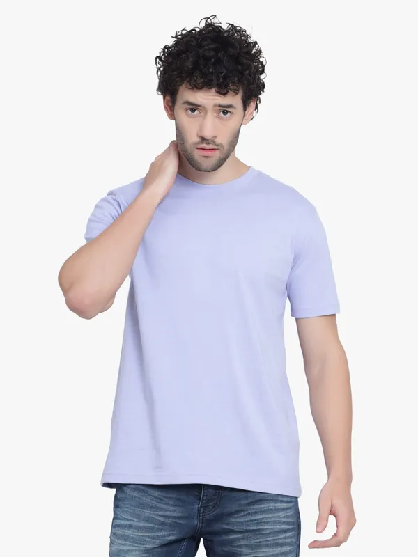 Purple_Heather_Cotton_T-Shirt_For_Men