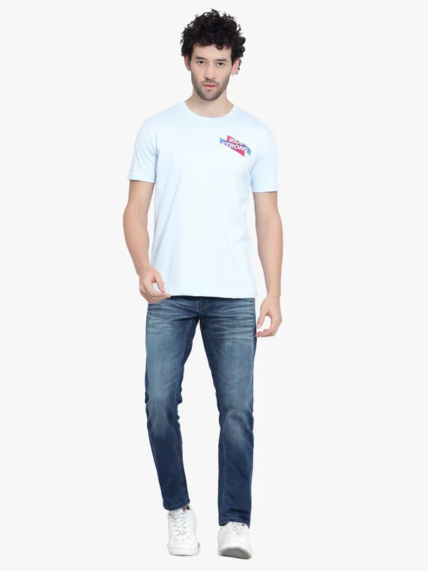 Melt_Blue_Ride_Strong_Printed_Cotton_T-Shirt_For_Men