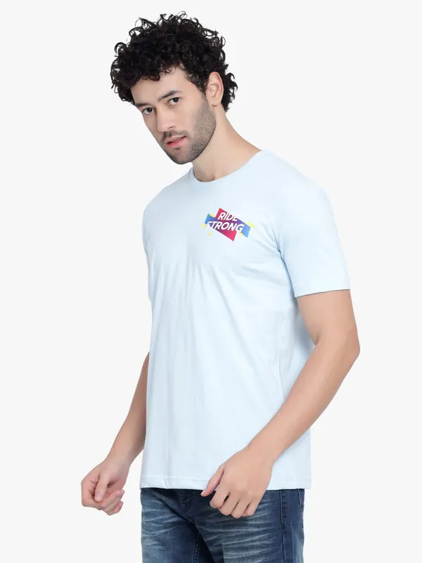 Melt_Blue_Ride_Strong_Printed_Cotton_T-Shirt_For_Men