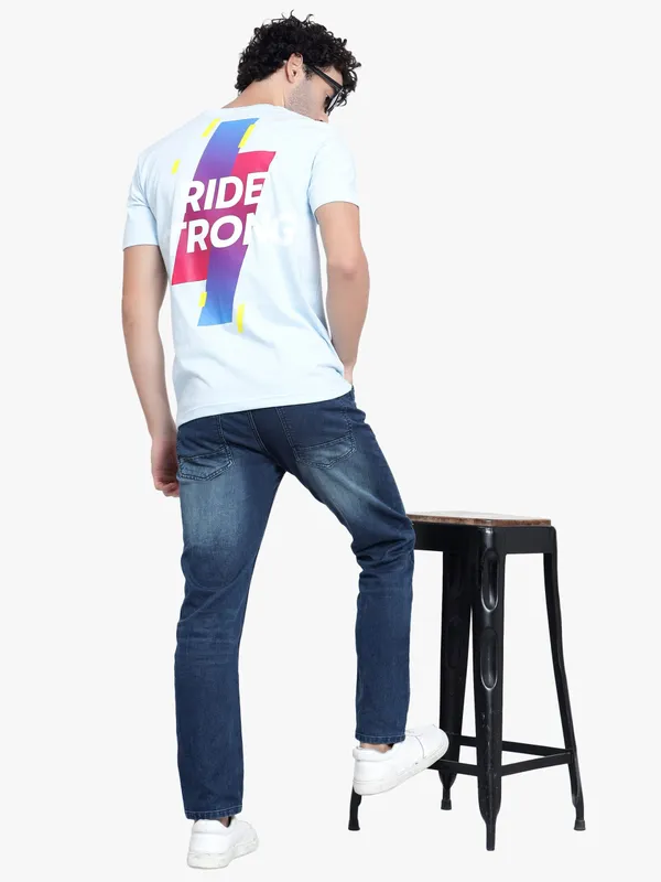 Melt_Blue_Ride_Strong_Printed_Cotton_T-Shirt_For_Men