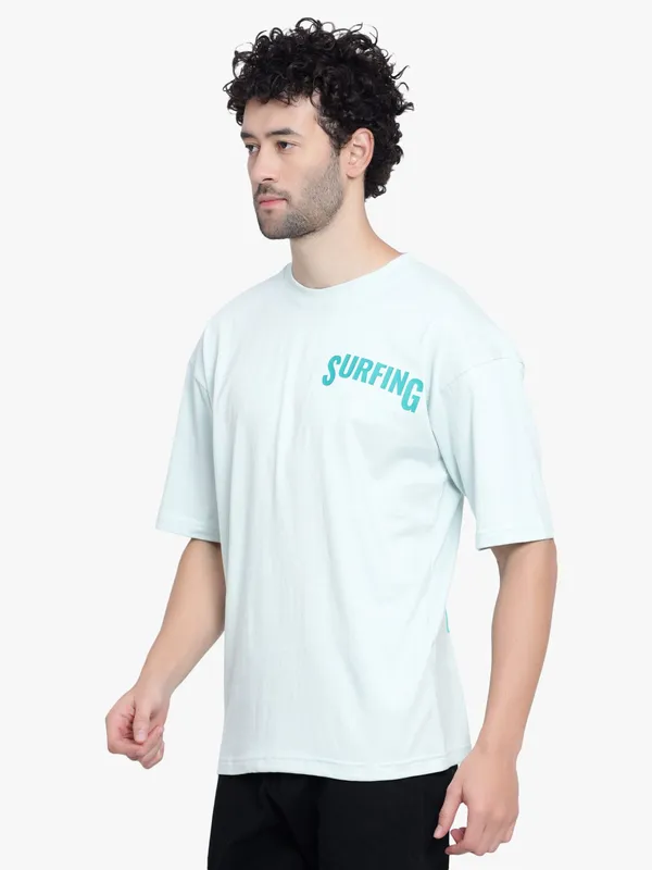 Soft_Olive_Surfing_Oversize_Printed_Cotton_T-Shirt_For_Men