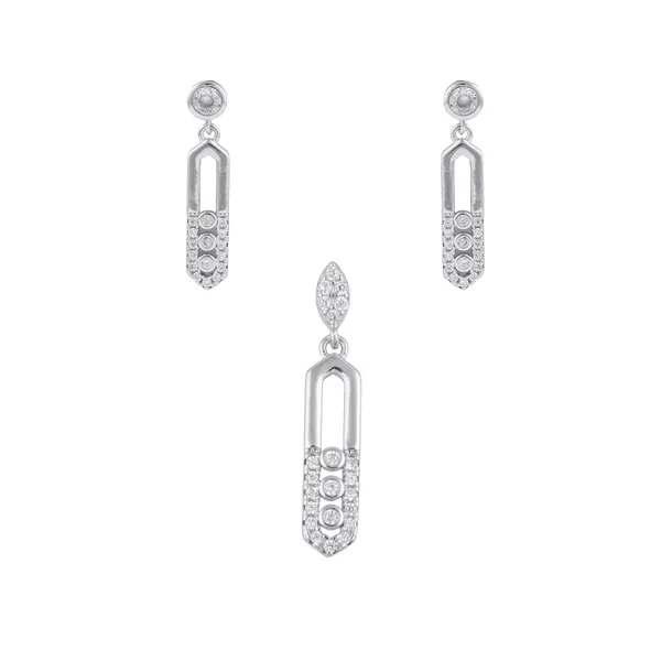 Silver_Premium_Earring_Pendant_Micro_Cz_Set_925ST