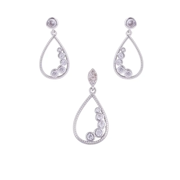 Silver_Premium_Earring_Pendant_Micro_Cz_Set_925ST