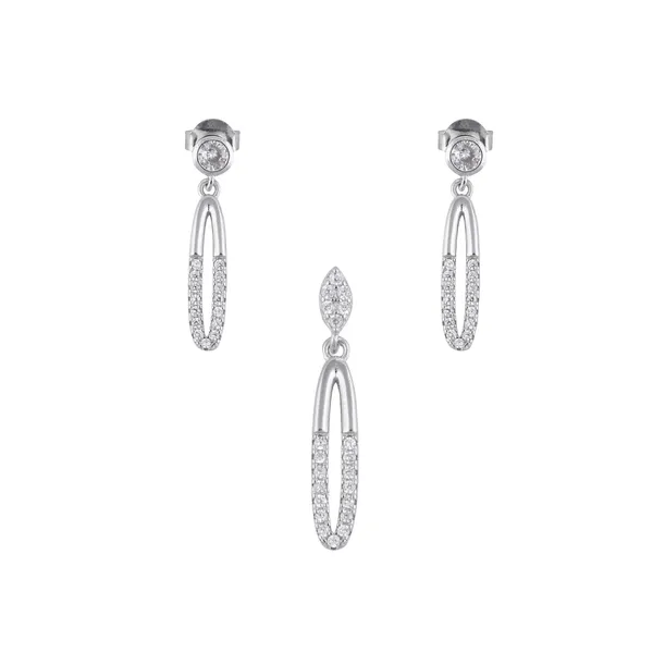 Silver_Premium_Earring_Pendant_Micro_Cz_Set_925ST