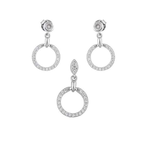 Silver_Premium_Earring_Pendant_Micro_Cz_Set_925ST