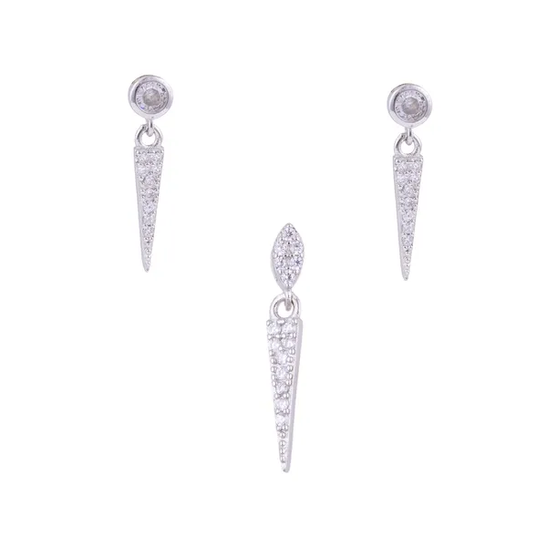 Silver_Premium_Earring_Pendant_Micro_Cz_Set_925ST