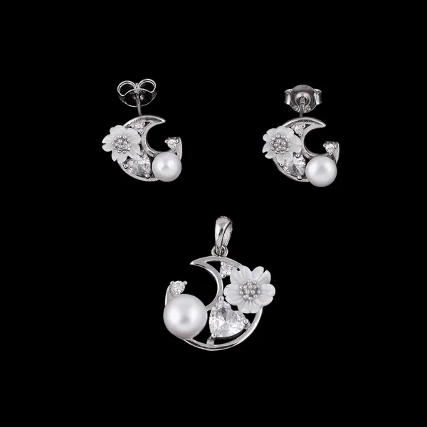 Silver_Premium_Earring_Pendant_Set_Micro_925ST_Mop