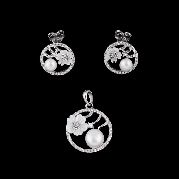 Silver_Premium_Earring_Pendant_Set_Micro_925ST_Mop