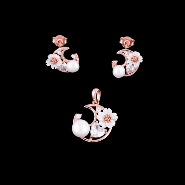 Silver_Premium_Earring_Pendant_Set_Micro_925ST_Mop