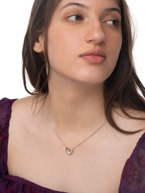 Silver_Premium_Necklace_Heart_Cz_925ST