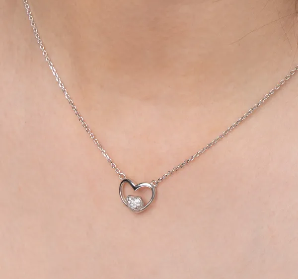 Silver_Premium_Necklace_Heart_Cz_925ST