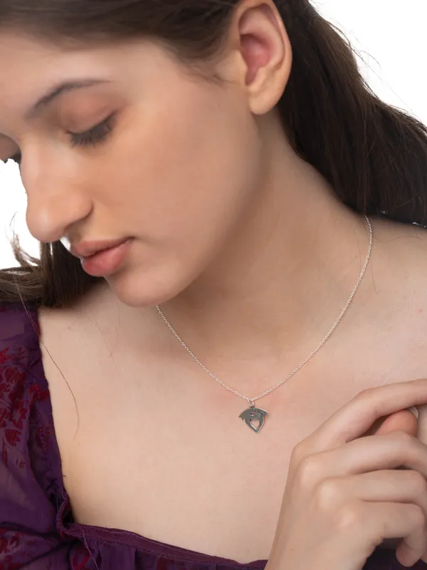 Silver_Premium_Necklace_Heart_Plain_925ST
