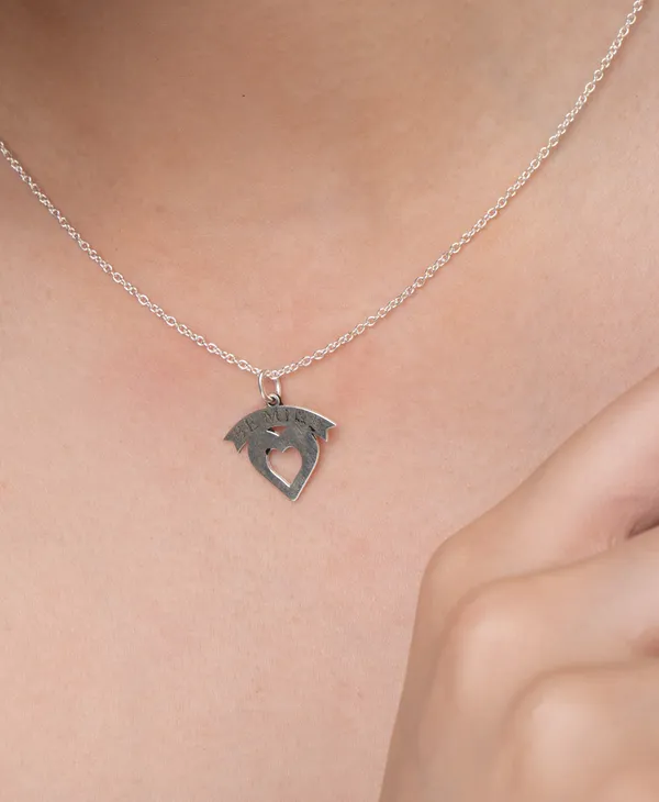 Silver_Premium_Necklace_Heart_Plain_925ST