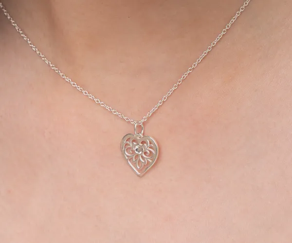 Silver_Premium_Necklace_Heart_Plain_925ST