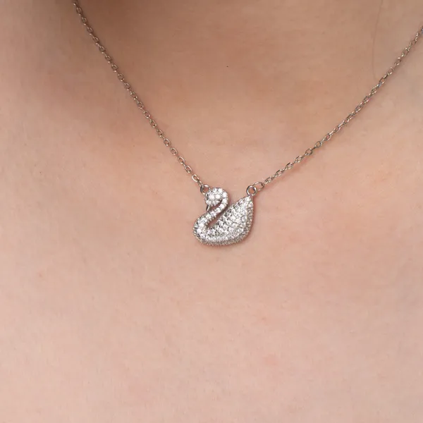 Silver_Premium_Necklace_Cz_925ST_Dual_Duck