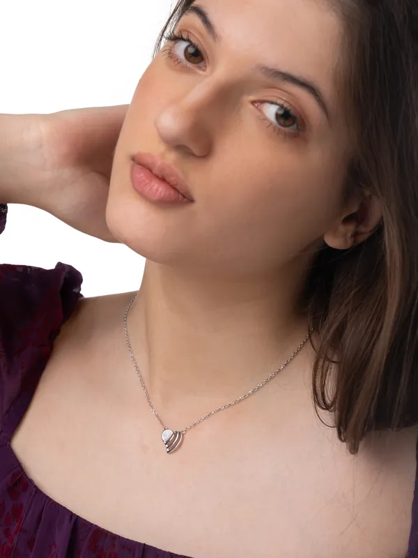 Silver_Premium_Necklace_Heart_Cz_925ST