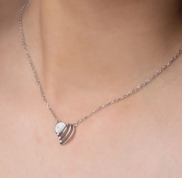 Silver_Premium_Necklace_Heart_Cz_925ST