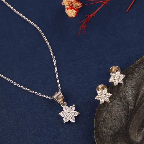 Silver_Premium_Nakshatra_Earring_Pendent_Set_925ST