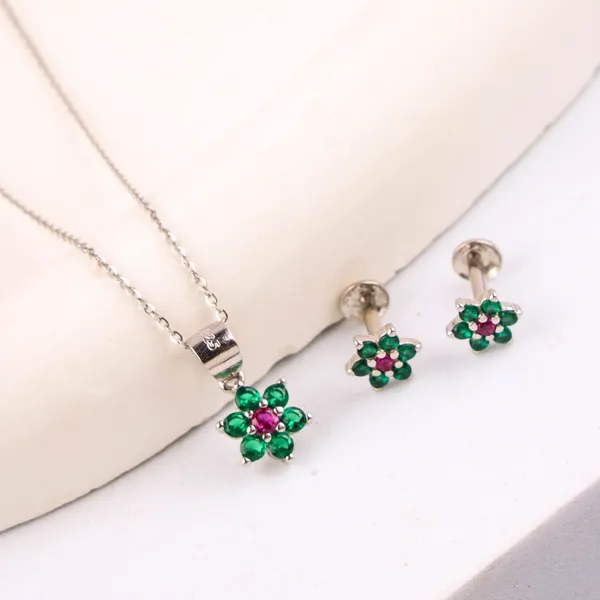 Silver_Premium_Nakshatra_Earring_Pendent_Set_925ST