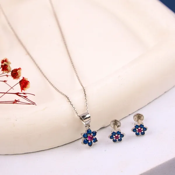 Silver_Premium_Nakshatra_Earring_Pendent_Set_925ST