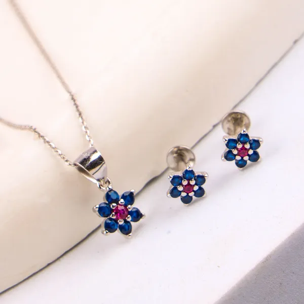 Silver_Premium_Nakshatra_Earring_Pendent_Set_925ST