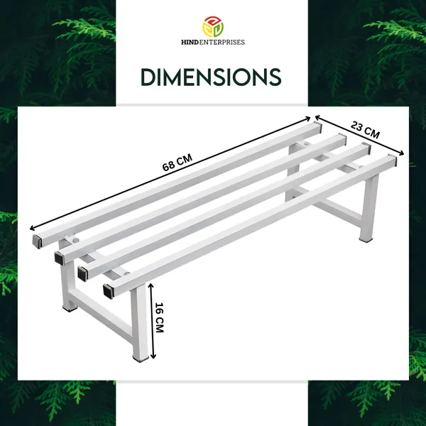 Pack_of_4_White_Powder_Coated_Multipurpose_Large_Parallel_Pipe_Planter_Stand_|_Load_Capacity_150_Kg