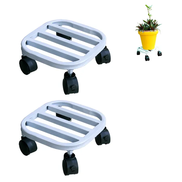 White_Iron_Multipurpose_Indoor_and_Outdoor_Beautiful_Planter_Pot_Stand_with_Wheels_for_Home_Balcony_and_Garden_(2_)
