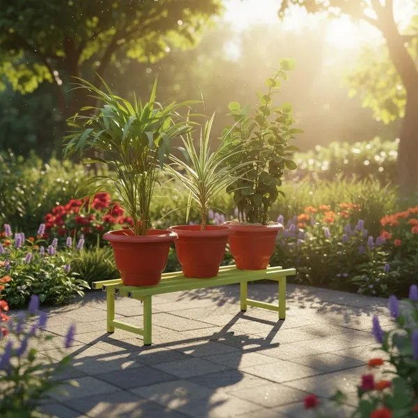 Pista_Green_Powder_Coated_Multipurpose_Large_Parallel_Pipe_Planter_Stand_|_Load_Capacity_150_Kg