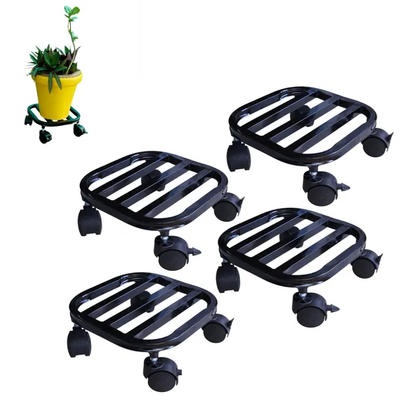 Hind's_Black_Powder_Coated_Multipurpose_Planter_Stand_with_Wheels_|_Load_Capacity_100_Kg_l__Pack_of__4