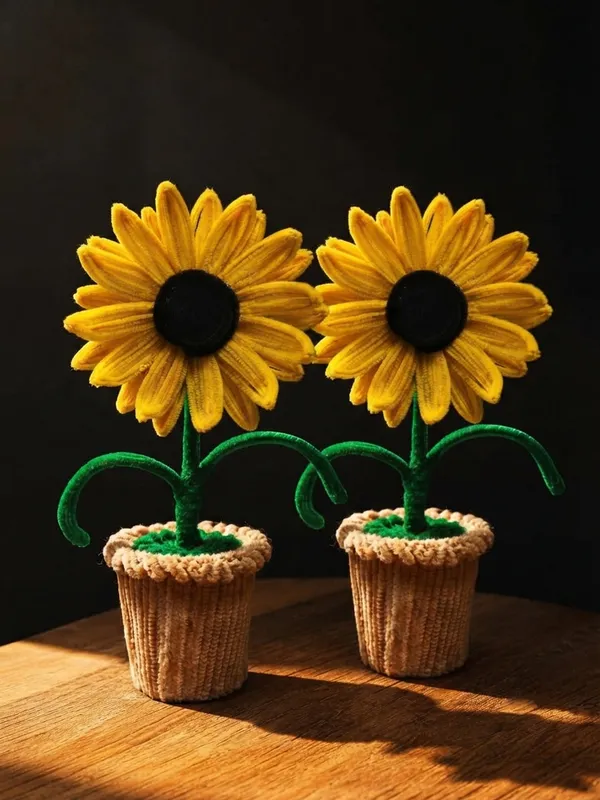 Hind's_Handmade_Pipe_Cleaner_Sunflower_Pot_(Set_of_2)_–_Cute_Chenille_Stem_Artificial_Flower_Potted_Plant,_Aesthetic_Room_Decor,_Eternal_Sunshine_Desk_Ornament,_Unique_Gift