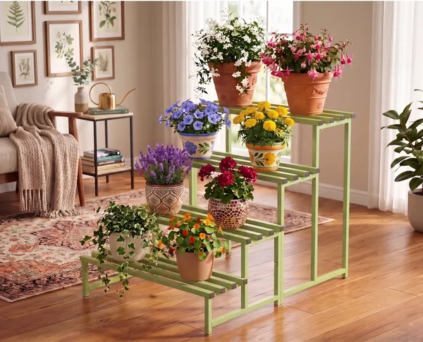 Hind's_Heavy_4-Tier_Metal_Plant_Stand,_Pista_Green,_Heavy_Duty_Iron_Plant_Holder_for_Balcony,_Garden,_Home_Décor,_Indoor_&_Outdoor_Multi-Purpose_Pot_Rack,_Space-Saving,_Durable
