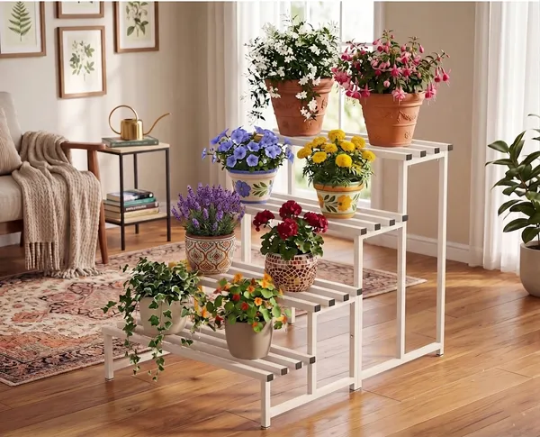 Hind's_Heavy_4-Tier_Metal_Plant_Stand,_White,_Heavy_Duty_Iron_Plant_Holder_for_Balcony,_Garden,_Home_Décor,_Indoor_&_Outdoor_Multi-Purpose_Pot_Rack,_Space-Saving,_Durable