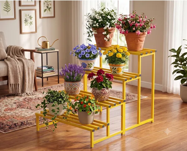 Hind's_Heavy_4-Tier_Metal_Plant_Stand,_Yellow,_Heavy_Duty_Iron_Plant_Holder_for_Balcony,_Garden,_Home_Décor,_Indoor_&_Outdoor_Multi-Purpose_Pot_Rack,_Space-Saving_