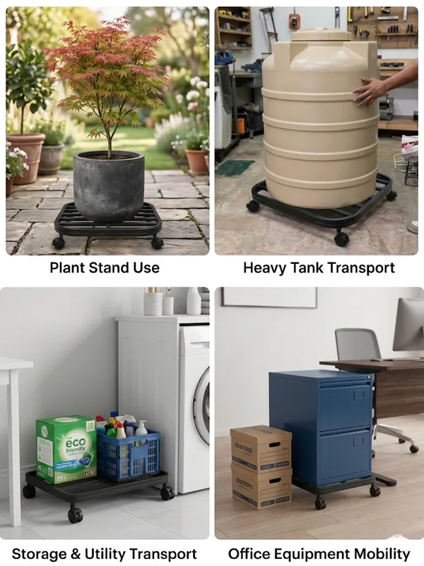 DFCEW-B_Hind's_Heavy-Duty_Iron_Planter_Stand_with_Lockable_Wheels_&_Curved_Safety_Edges,_Rust-Proof_Powder-Coated_Metal_Pot_Trolley_for_Indoor_&_Outdoor_Use_(Black)
