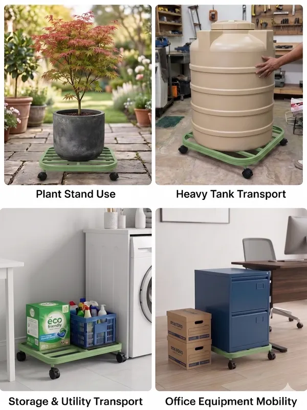 DFCEW-G_Hind's_Heavy-Duty_Iron_Planter_Stand_with_Lockable_Wheels_&_Curved_Safety_Edges,_Rust-Proof_Powder-Coated_Metal_Pot_Trolley_for_Indoor_&_Outdoor_Use_(Pista_Green)