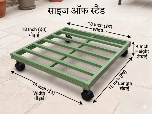 DFSW-G_Hind's__Ultimate_Heavy-Duty_Plant_Caddy_–_Supports_200kg+_with_Ease._multipurpose_Uses_for_Heavy_Load_Movement_|__Rust_and_Dust_Proof_Powder_Coating_Finish_|_Secure_Mobility_With_Lockable_Wheels_|__(_Pista_Green_)