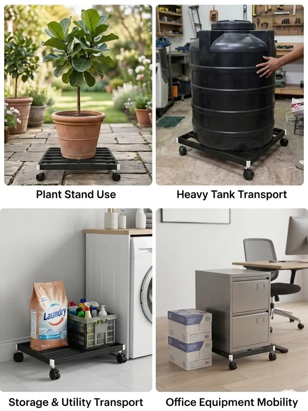 DFSW-B_Hind's__Ultimate_Heavy-Duty_Plant_Caddy_–_Supports_200kg+_with_Ease._multipurpose_Uses_for_Heavy_Load_Movement_|__Rust_and_Dust_Proof_Powder_Coating_Finish_|_Secure_Mobility_With_Lockable_Wheels_|__(_Black_)