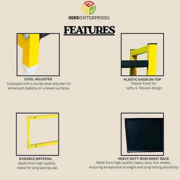 Black_&_Yellow_Multipurpose_2-Tier_Countertop_Storage_Rack_|_30_CM