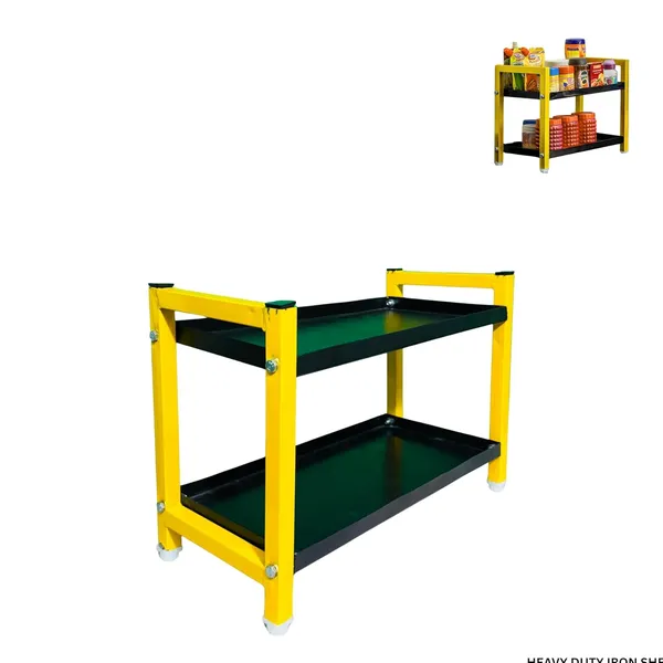 Black_&_Yellow_Multipurpose_2-Tier_Countertop_Storage_Rack_|_30_CM