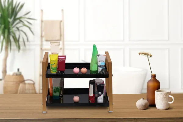 Black_&_Yellow_Multipurpose_2-Tier_Countertop_Storage_Rack_|_30_CM