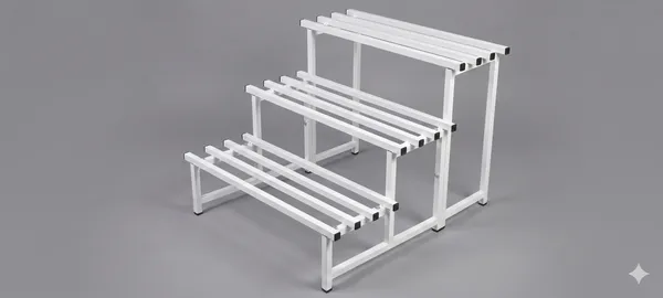 Hind's__3-Tier/Shelves_Heavy-Duty_Metal_Planter_Stand_|_Indoor_Outdoor_Flower_Pot_Holder_|_Rust-Proof_Iron_Plant_Stand_with_Modern_Design_for_Balcony,_Patio_&_Home_Decor_|_Weight_Capacity_200_KG_(White-01)