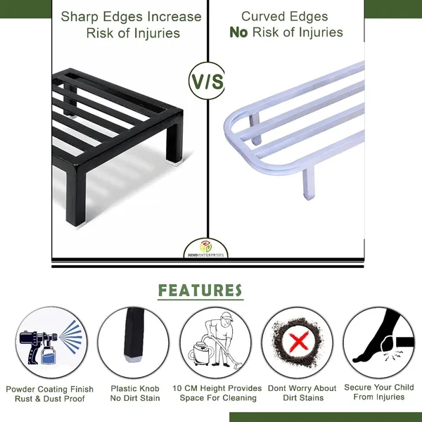 HIND_ENTERPRISES_Large_Planter_Stand_with_Legs_|_150_Kg_Load_Capacity_|_Powder_Coated_Rust_&_Dust_Proof_|_Legs_with_Plastic_Knob_|_Indoor_Outdoor_Pot_Stand_(White,_1)