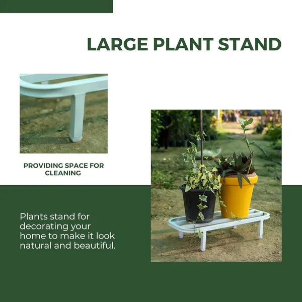 HIND_ENTERPRISES_Large_Planter_Stand_with_Legs_|_150_Kg_Load_Capacity_|_Powder_Coated_Rust_&_Dust_Proof_|_Legs_with_Plastic_Knob_|_Indoor_Outdoor_Pot_Stand_(White,_1)