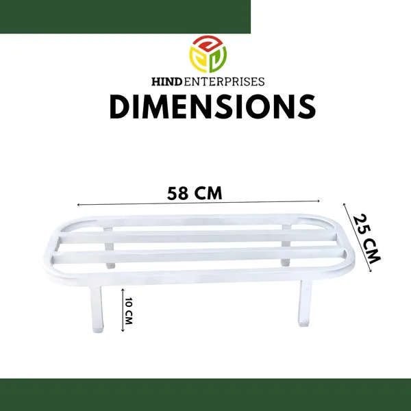 HIND_ENTERPRISES_Large_Planter_Stand_with_Legs_|_150_Kg_Load_Capacity_|_Powder_Coated_Rust_&_Dust_Proof_|_Legs_with_Plastic_Knob_|_Indoor_Outdoor_Pot_Stand_(White,_1)