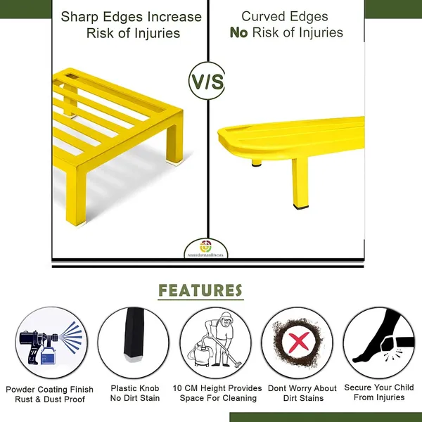 HIND_ENTERPRISES_Large_Planter_Stand_with_Legs_|_150_Kg_Load_Capacity_|_Powder_Coated_Rust_&_Dust_Proof_|_Legs_with_Plastic_Knob_|_Indoor_Outdoor_Pot_Stand_(Yellow,_1)